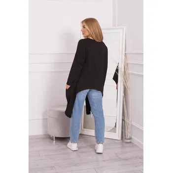 Dámská halenka Oversize dámská motýlí halenka černá K-Fashion, UNI i519_21718-U