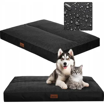 Pelíšek pro psa Doggy matrace pro psa černá 90 cm x 70 cm