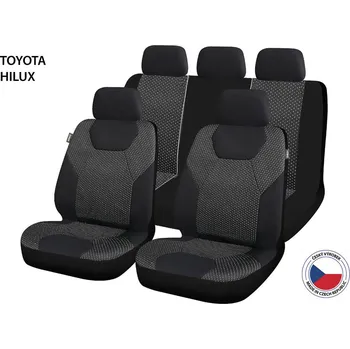 Ochranný autopotah Cappa Autopotahy Perfetto GL Toyota Hilux černá/šedá