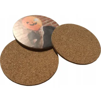 Foto Podložka Korková Pod Šálek Hrnky Kulatá 9 Cm s Fotkou. Fotopodložka