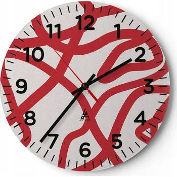 Hodiny Kuchyňské nástěnné hodiny 30x30 Minimalistické Moderní Skleněné hodiny Tiché