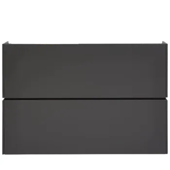 Antracitový botník Forssa 140 x 93 x 22 MDF