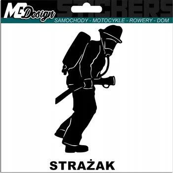 Samolepicí dekorace na vozidlo SAMOLEPKA HOBBY HASIČ HASIČI OSP 15x7 cm