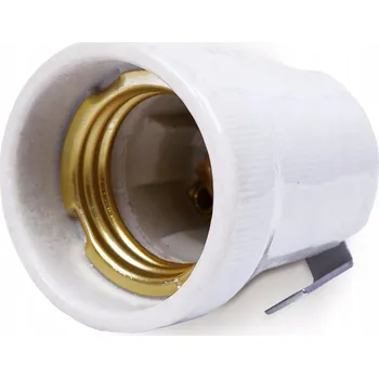 Objímka na žárovku Keramická objímka E27 s upevňovací destičkou