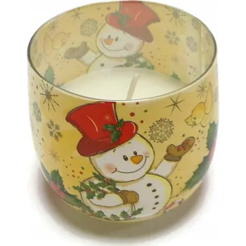 Svíčka Parafínová vonná svíčka Sněhulák Admit 1 ks