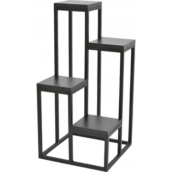 Stojan na květiny DRŽÁK NA KVĚTINÁČ STOJAN NA KVĚTINY LOFT černý KoyGarden