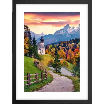 Obraz Obraz plakát v černém rámu do obýváku 30x40 krajiny plakáty na zeď