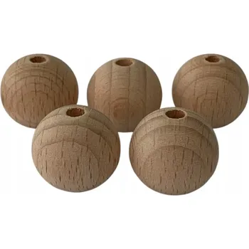 Dětské navlékací korálky Dřevěné korálky BestDIY 169557635 hnědé 18 mm 10 ks