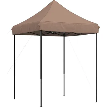 Zahradní stan OMAXI Skládací party stan pop-up hnědý 200 x 200 x 306 cm 491915