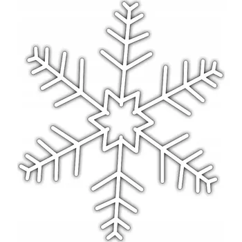 Vánoční dekorace Nálepka Sněhová Vločka Vločka sněhu Hvězdička 12 cm