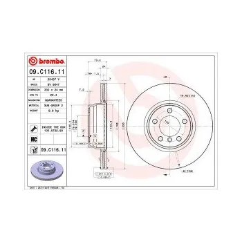 Brzdový kotouč BREMBO 09.C116.11 Brzdový kotouč Doprava Zdarma! Brembo UV-COATED Tři inovace v jednom UV ochrana lesklý kovový efekt a úcta k životnímu prostředí tři mimořádné funkce brzdových kotoučů Brembo UV-COATED Hlavní výhody technologie