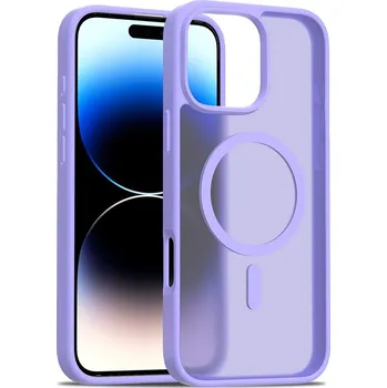 Pouzdro na mobilní telefon JP MagFit Colour MagSafe obal s N52 magnetem, iPhone 16 Pro Max, fialový