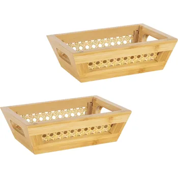 Wenko Úložný koš (2dílný set košů S, přírodní)
