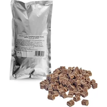 Čokoláda Čokoládové Chunks kostky mléčné 27 % i na pečení, Dulcistar 500 g/sáček