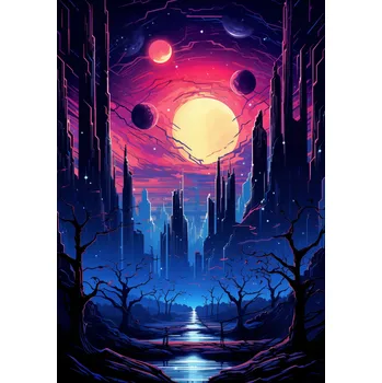 Plakát Plakát Hvězdné Město bez rámu 70 x 100 cm