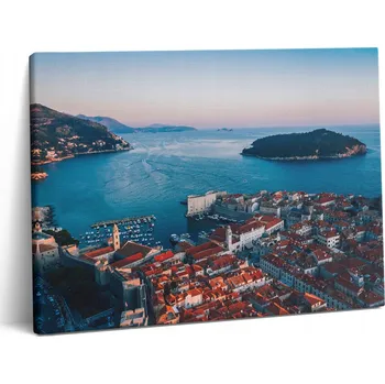 Obraz Fotoobraz na zeď na plátně do kanceláře Grafika Pohled v Chorvatsku 80x60 cm