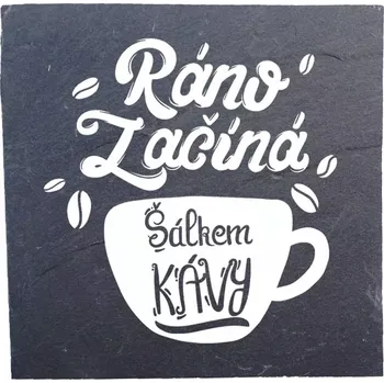 Kameninový podtácek - Šálek kávy