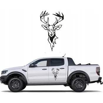 Samolepicí dekorace na vozidlo SAMOLEPKA na auto JELEN ZVÍŘATA 31x55