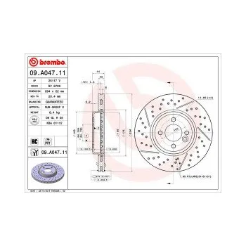 Brzdový kotouč BREMBO 09.A047.11 Brzdový kotouč Doprava Zdarma! Brembo UV-COATED Tři inovace v jednom UV ochrana lesklý kovový efekt a úcta k životnímu prostředí tři mimořádné funkce brzdových kotoučů Brembo UV-COATED Hlavní výhody technologie