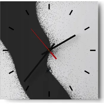 Hodiny Velké nástěnné hodiny 40x40 Abstrakce Skleněné tiché hodiny