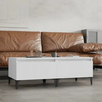 Konferenční stolek Noční stolky, 2 ks, bílé, 50x46x35 cm