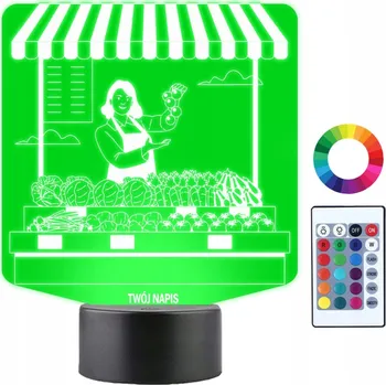 Lampička Noční lampa Plexido vícebarevná