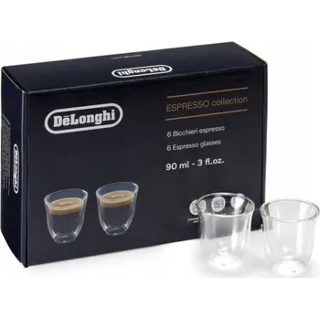 Sklenice Sklenice na kávu De'Longhi 90 ml 6 ks