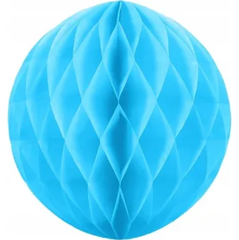Obraz Dekorace "Honeycomb Koule", světle modrá, PartyPal, 10 cm