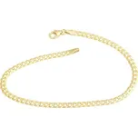 Zlatý náramek pancr 21 cm ZLNA1240F + DÁREK ZDARMA