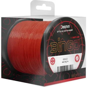 Vlasec Delphin BINGO Matt / Tm. červená 0,35mm 9,4kg 300m