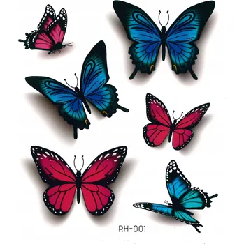 Odstranitelné tetování Omyvatelné tetování pro děti MOTYLE RH001