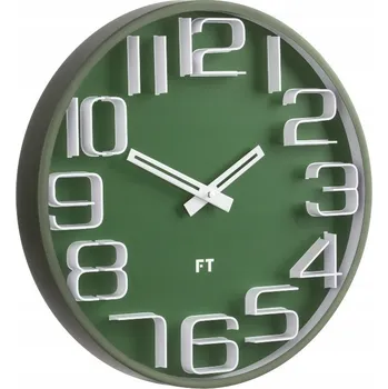 Hodiny Nástěnné hodiny Future Time zelené 30 cm