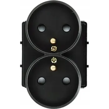 Elektrická zásuvka Černá Elektrická Zásuvka do zdi BSEED