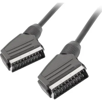 Video kabel LANBERG Euro (Scart) M / M kabel 1,8m CA-EUEU-10CC-0018-BK