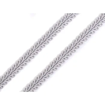 Krajka Prýmek šíře 8 mm Varianta: 6 (53) stříbrná, Balení: 25 m