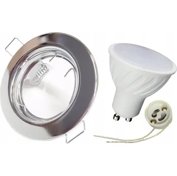 Stropní zapuštěné svítidlo LED-ONE 8 W GU10 stříbrné