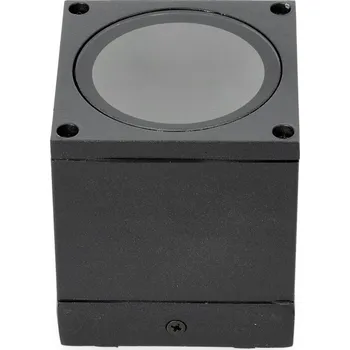 Venkovní osvětlení Venkovní zahradní lampa AVA 1 černá ČTVERCOVÁ GU10 stropní voděodolná