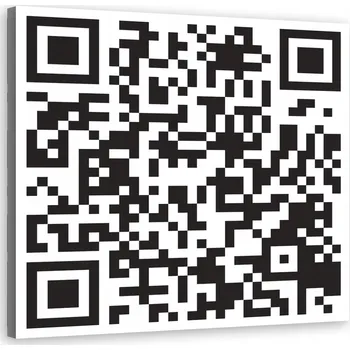 Obraz OBRAZ NA PLÁTNĚ QR Kód 60x60
