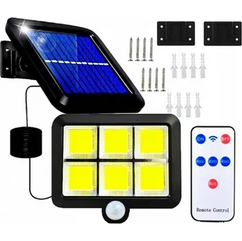 Venkovní osvětlení SOLÁRNÍ LAMPA 120 LED SE SENZOREM POHYBU A SOUMRAKU