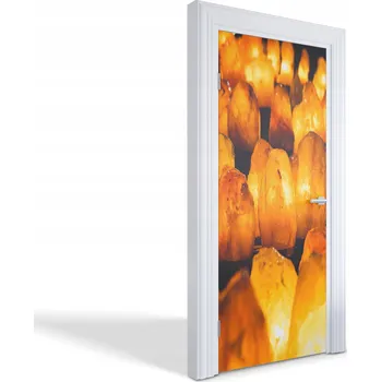 Fototapeta Samolepící fólie na dveře s dekorativním potiskem Solné lampy 85x205 cm