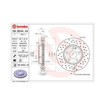 Brzdový kotouč BREMBO 09.B344.4X Brzdový kotouč Doprava Zdarma! XTRA Výkon XTRA Spolehlivost atraktivní design Nová řada brzdových kotoučů Brembo Xtra se speciálním vrtáním které spojuje atraktivní design s vysokým brzdným účinkem za všech