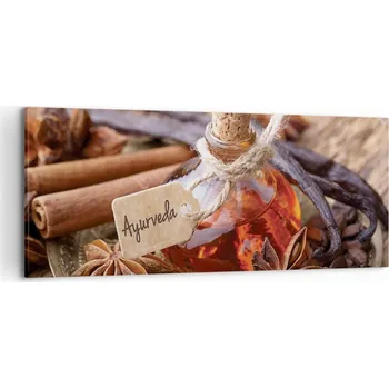 Obraz Obraz na plátně do obýváku ložnice 120x50 skořicový foto obraz na zeď