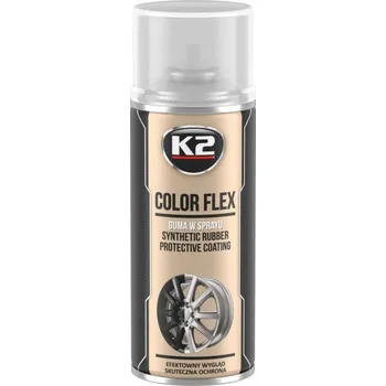 Barva ve spreji K2 Color Flex guma ve ve spreji Clear bezbarvý 400 ml