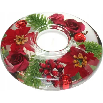 Svícen Dreamlight, svícen na čajovou svíčku Ufo Winter Rose