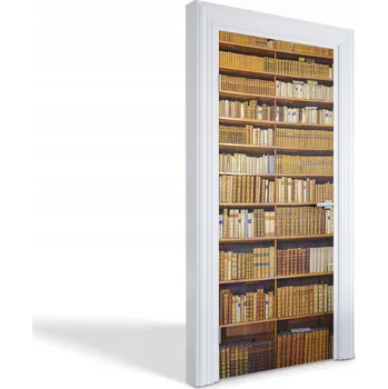 Fototapeta Ozdobná samolepka na dveře do obýváku, kuchyně, ložnice - Staré knihy 95x205 cm
