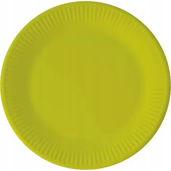 Talíř PAPÍROVÉ TALÍŘKY LIMETKOVÉ 23 CM 8 KS