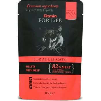 Krmivo pro kočku Fitmin Cat Adult Hovězí kapsička 28x85 g