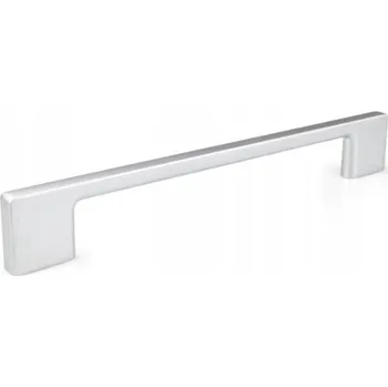 Nábytkové kování Nábytková úchytka klasická stříbrná matná 35,4 x 0,85 x 2,8 cm