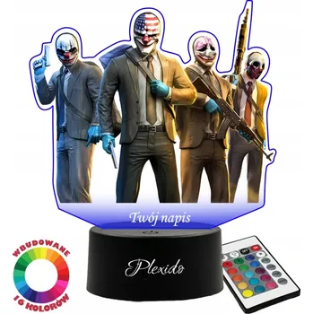 Lampička Plexido vícebarevná Noční lampa