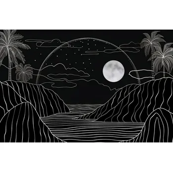 Plakát Plakát Aura Nocních Tropiků bez rámu 91,5 x 60 cm